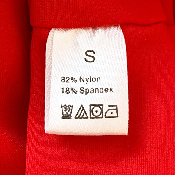 Tie-Front Cheeky Thong Bikini in Red - Picture 5 of 6